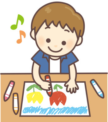 保育園　1歳児　お絵かき